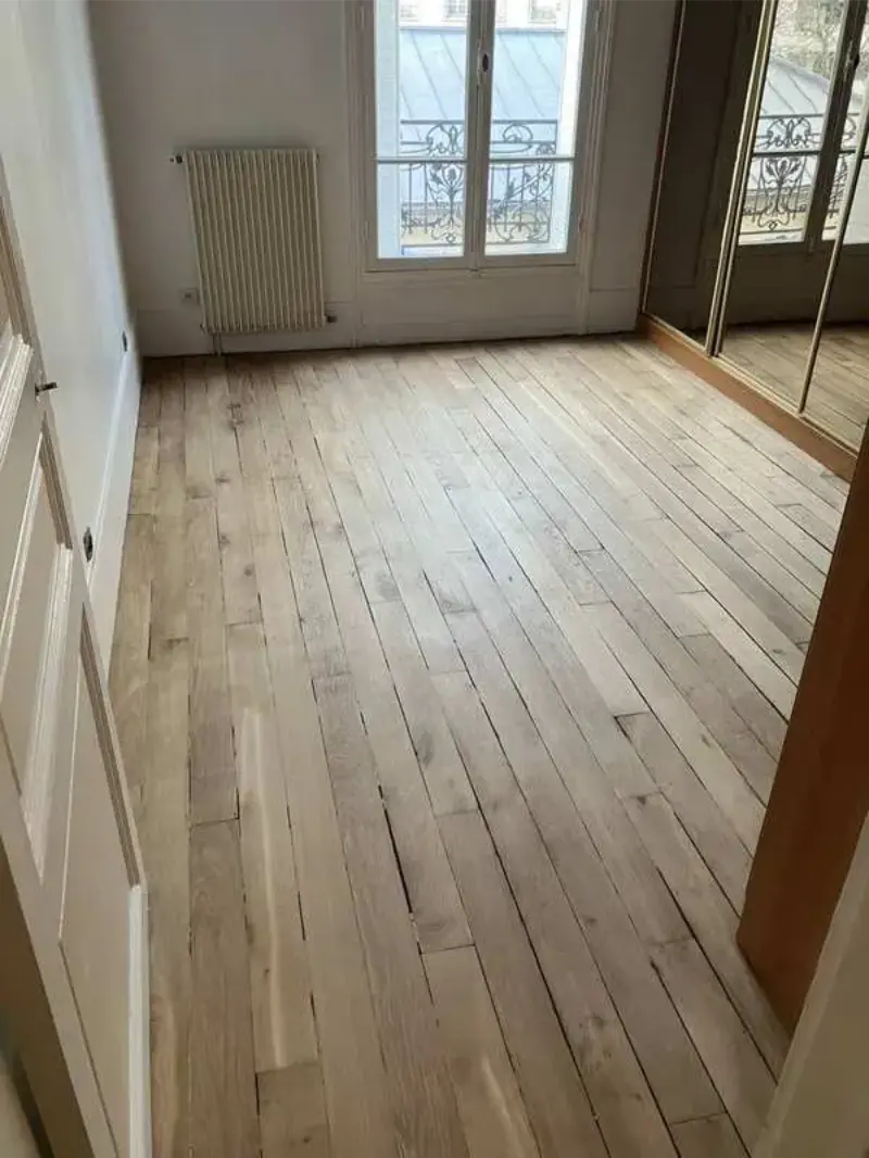 Chantier de ponçage rue Gerbert Paris 15e